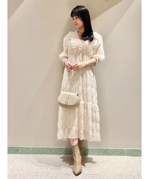 ジャガードプリーツワンピース｜スナイデルの通販｜&mall