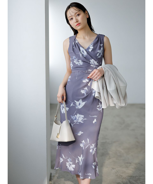 最終価格【新品・未着用】スナイデル ペイントフラワープリントワンピース セット ペイントフラワープリントワンピース｜スナイデルの通販｜&mall