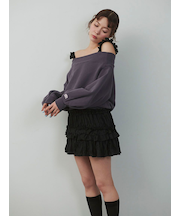 ワッシャープリーツフリルスカショーパン