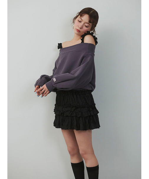 ワッシャープリーツフリルスカショーパン