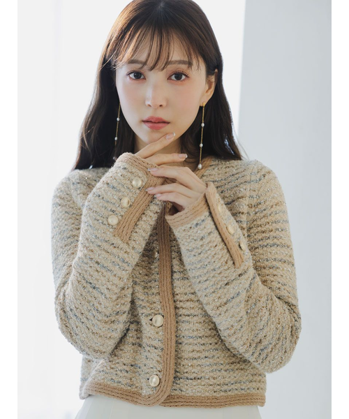 ツイードニットカーディガン｜スナイデルの通販｜&mall（アンド