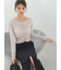 【WEB限定カラーあり】ギャザーオフショルカットソー