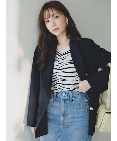 【WEB限定カラーあり】ギャザーオフショルカットソー