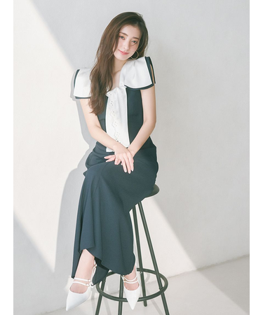 【00サイズあり】セーラースカーフワンピース