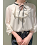 シフォンボウタイブラウス