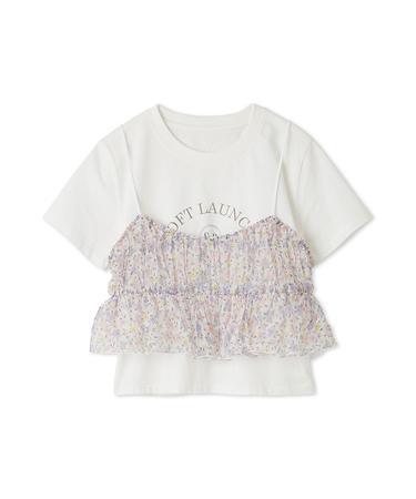 ビスチェレイヤードロゴTシャツ