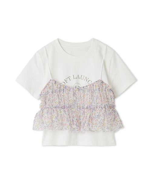 ビスチェレイヤードロゴTシャツ