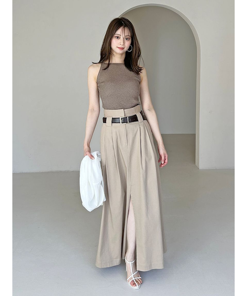 チノワイドスカート チノワイドスカート｜スナイデルの通販｜&mall（アンドモール