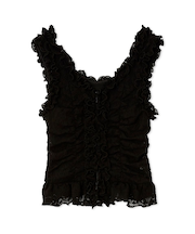 カットレースフリルプルオーバー