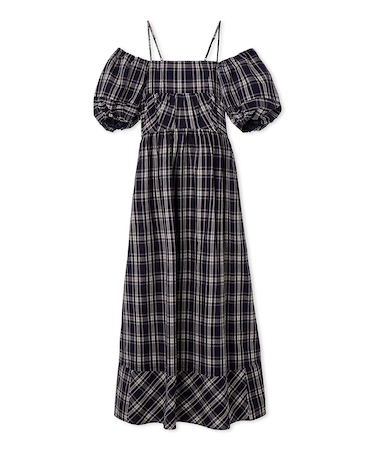 オフショルパフスリワンピース