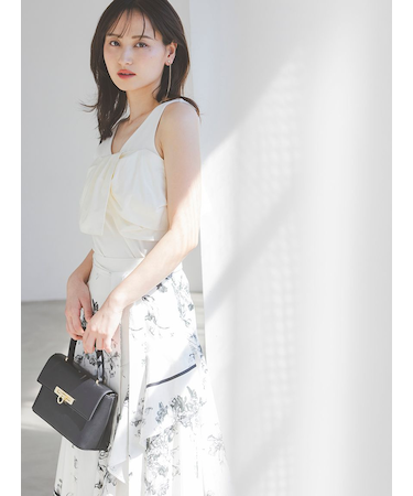 リボンディテールカットプルオーバー