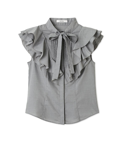 フリルボウタイブラウス