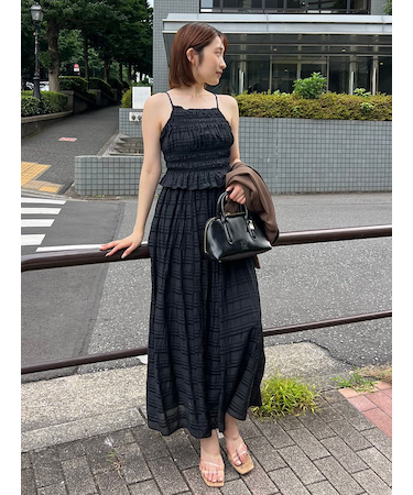 アメスリプリーツドッキングワンピース