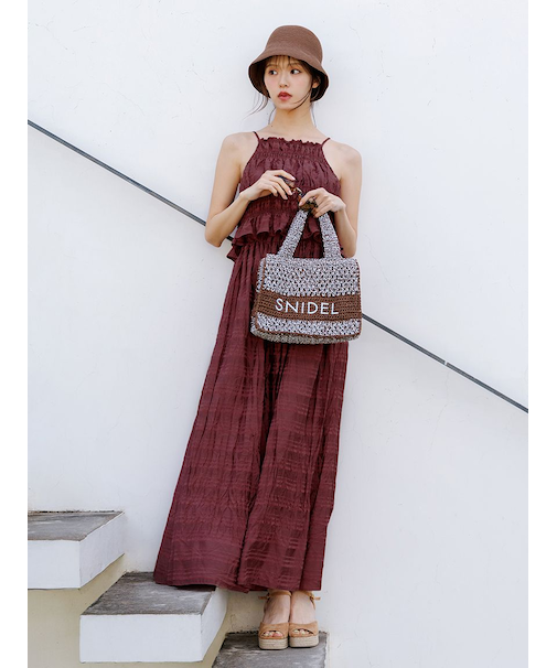 アメスリプリーツドッキングワンピース