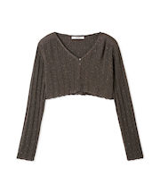 リブシアーカーディガン