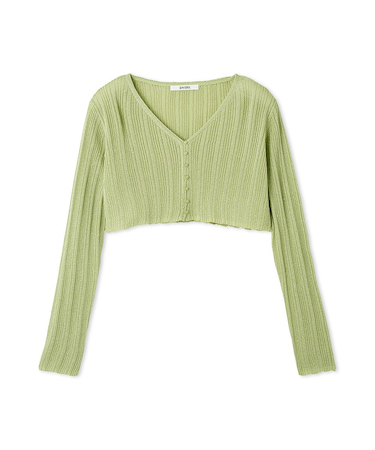 リブシアーカーディガン