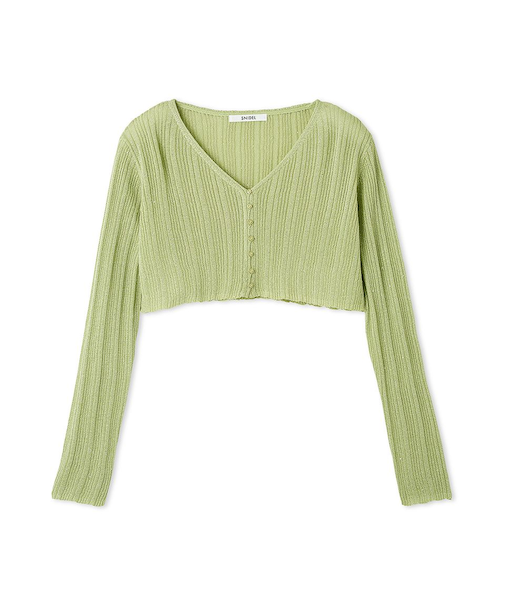 リブシアーカーディガン