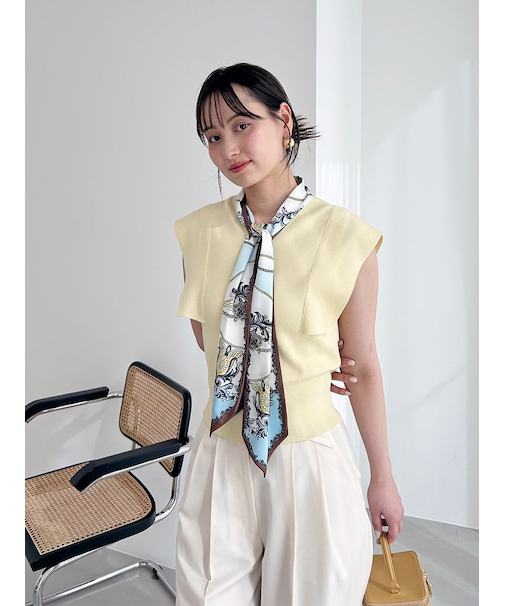 Sustainableタイセットノースリニットプルオーバー