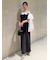 ワンショルリボンニットワンピース