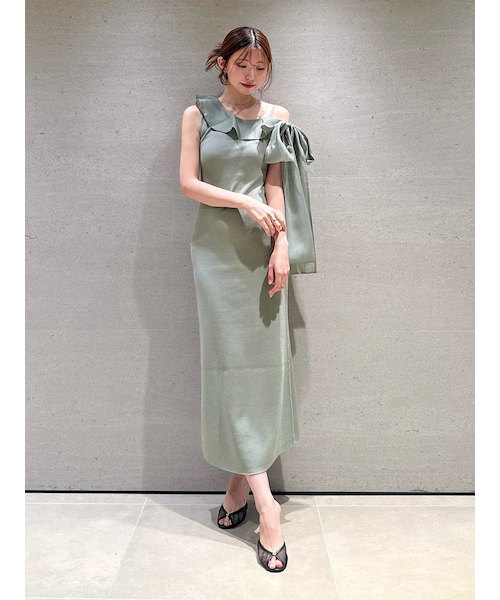 エンブロイダリーチュールドレス【カンヘウォン着用】｜スナイデルの