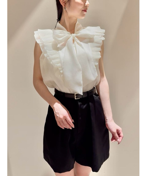 ノースリボウタイブラウス