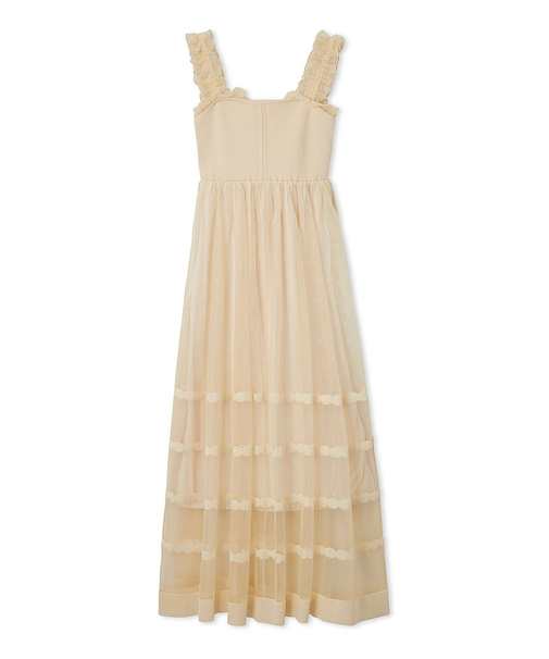 ティアードニットワンピース