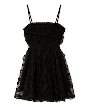 チュールペプラムブラウス