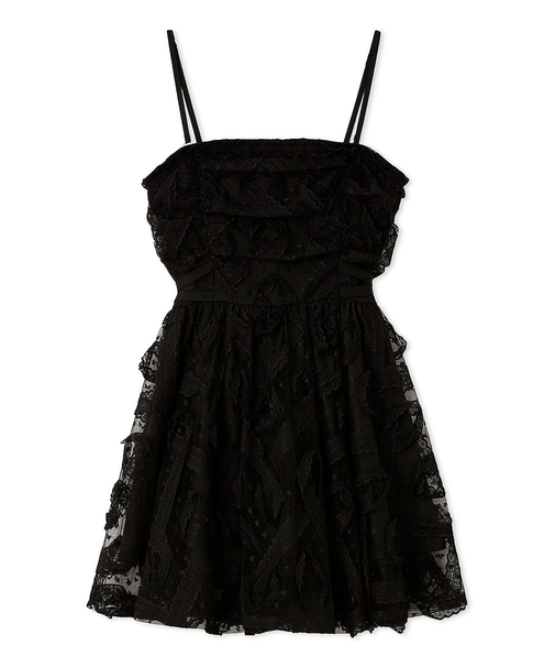 チュールペプラムブラウス