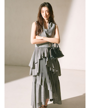 アシメントリーティアードキャミワンピース