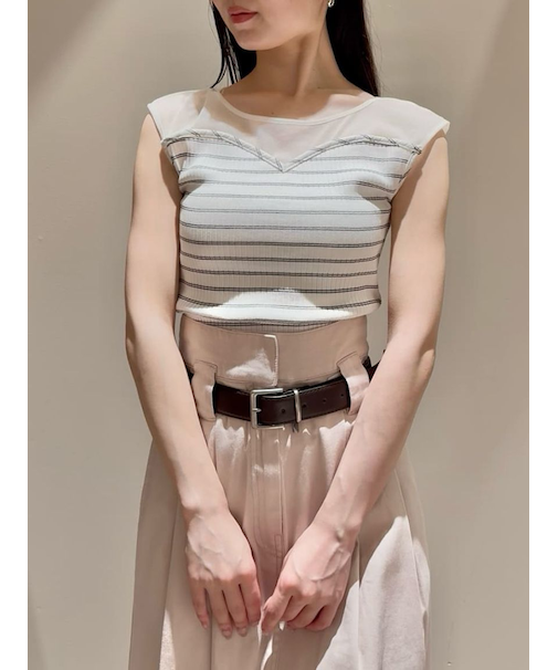 シアー切替カットプルオーバー