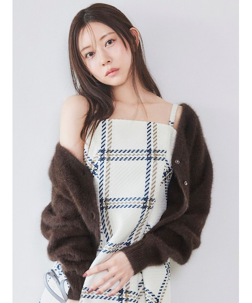 フォックスファーショートカーディガン