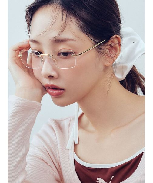 フレームレスメガネ