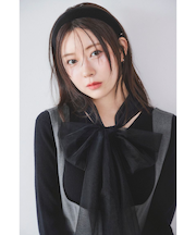 ニュアンスリボンニットプルオーバー