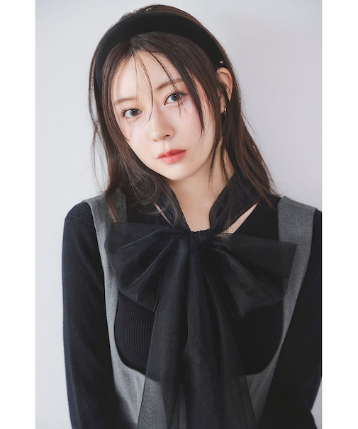 ニュアンスリボンニットプルオーバー