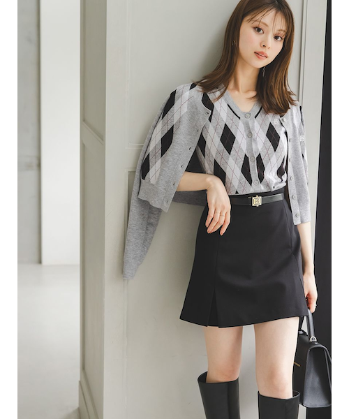 ベルト付きボックスミニスカショ｜スナイデルの通販｜&mall（アンド