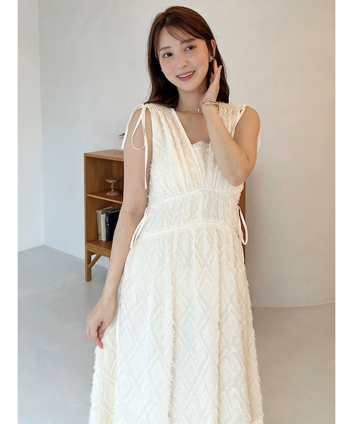00サイズあり】ジャガードドロストディティールワンピース｜スナイデル