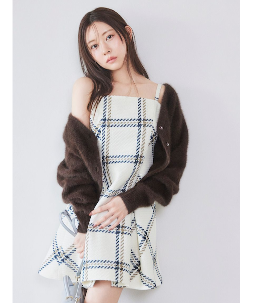 【WEB限定】ロービングチェックミニワンピース