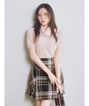Sustainableロービングチェックミニスカート