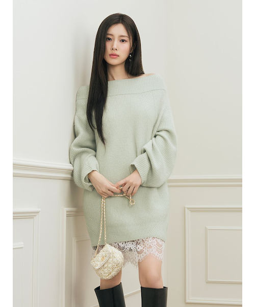 ニットセットキャミミニワンピース 【スナイデル】 ニットセットキャミミニワンピース｜スナイデルの通販｜&mall（アンド