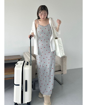 カップインカットキャミワンピース