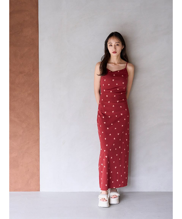 カップインカットキャミワンピース