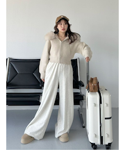 【WEB限定カラーあり】UVカットスウェットワイドパンツ