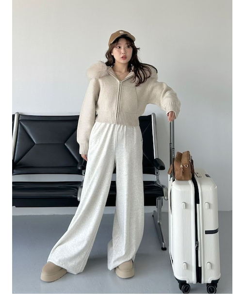 【WEB限定カラーあり】UVカットスウェットワイドパンツ