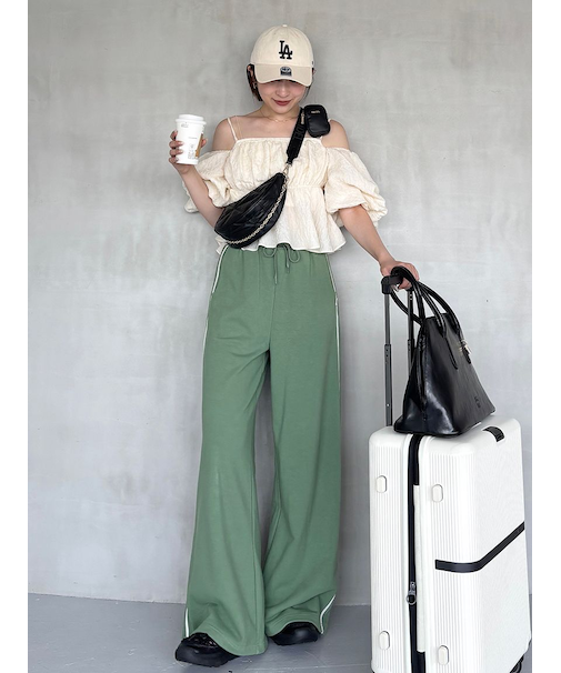 【WEB限定カラーあり】UVカットスウェットワイドパンツ