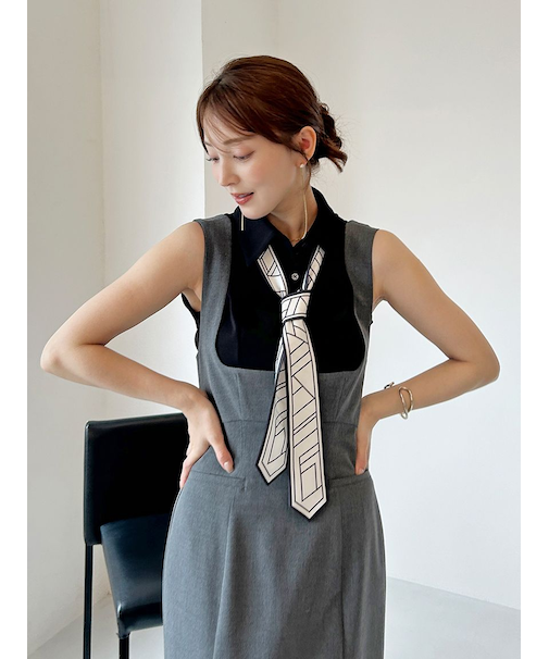 ボウタイポロカットプルオーバー