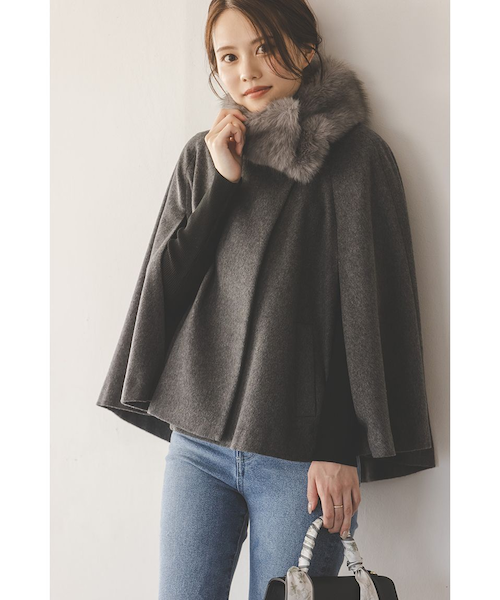 SNIDEL ショートケープコート ショートケープコート｜スナイデルの通販｜&mall（アンドモール