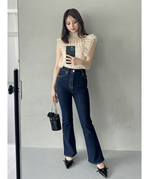 STYLEUPPANTS】ハイウエストフレア｜スナイデルの通販｜&mall（アンド