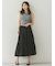 ニットベスト×ティアードスカートセット