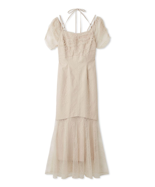 ギャザードレープレースドレス｜スナイデルの通販｜&mall（アンド