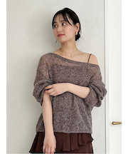 【WEB限定カラーあり】シアーモヘヤルーズプルオーバー